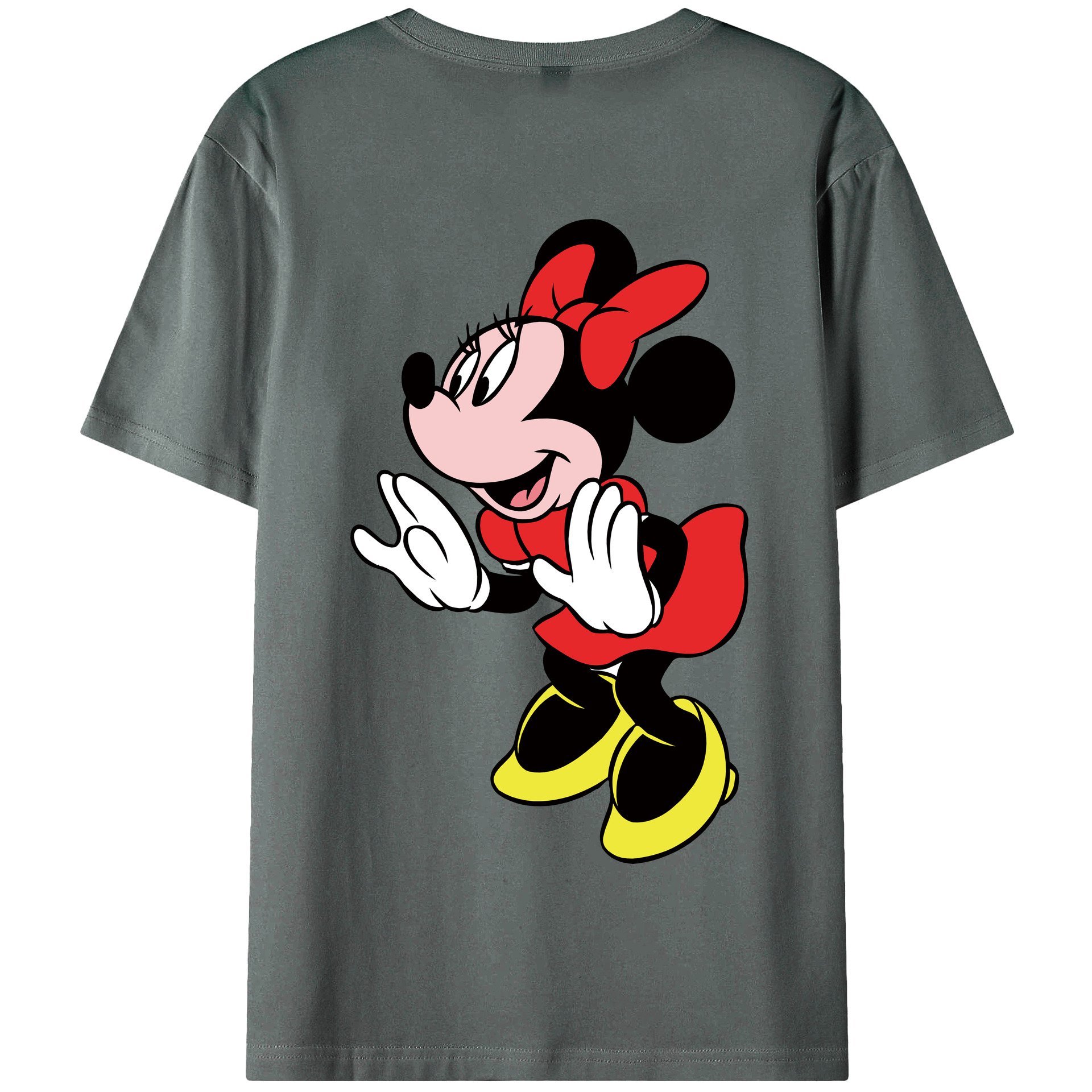 （画像用） ミッキーマウス Mickey Mouse 綿100％半袖Tシャツ（背面プリント）